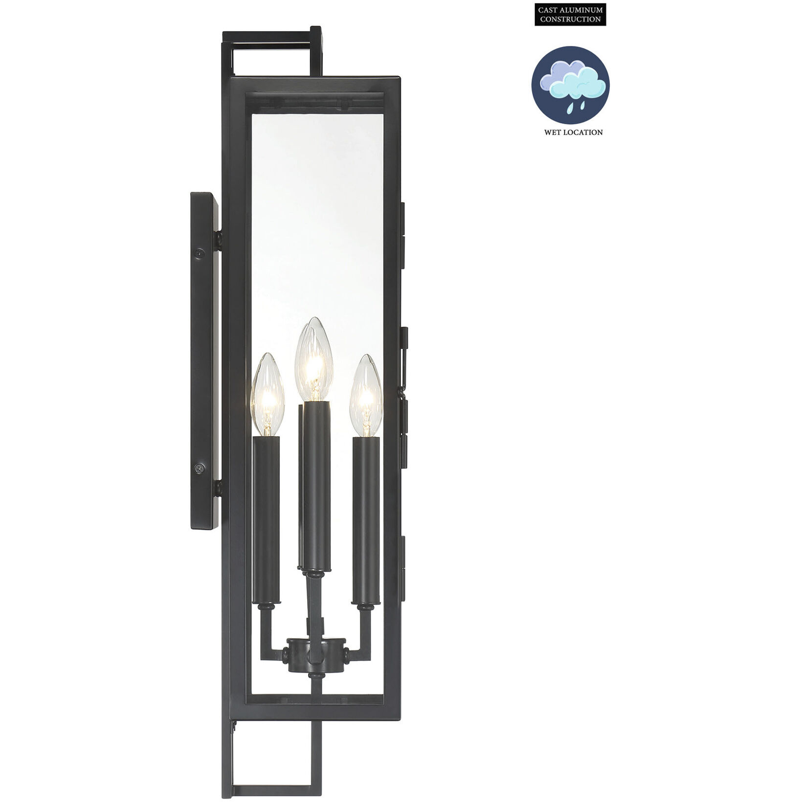 Knoll Road 4 Light 27.13 inch Coal Outdoor Wall Mount, Great Outdoors